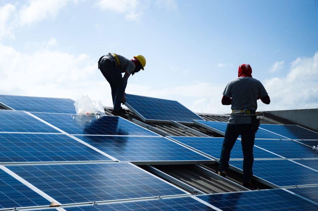 solar panels installation