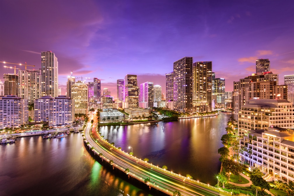 Miami at night